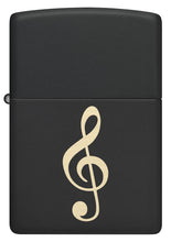 Front view of Zippo Muscial Note Windproof Lighter.