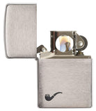 Zippo Brushed Chrome Pipe Pocket Lighter - Bhawar Store