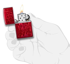 Zippo Iced Flame Candy Apple Red Pocket Lighter