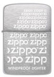 Front view of Zippo Repeat 1941 Replica Brushed Chrome Design.