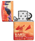 Mars 540 Color Design Windproof Lighter with its lid open and unlit.
