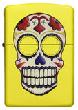 Front view of the Day of the Dead, Neon Yellow Lighter