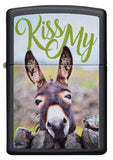 Zippo Kiss My Donkey Black Matte Pocket Lighter