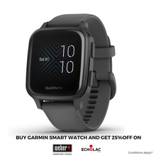 Garmin Venu Sq 2 Slate Aluminium Bezel with Shadow Grey Case - Music Edition Sports Watch