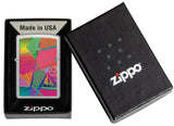 Zippo Retro Pattern Design Windproof Lighter in its packaging.