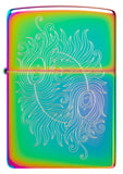 Front shot of Laser Engraved Spiritual Design Multi Color Windproof Lighter.