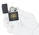 Zippo Aries Zodiac Sign Black Matte Pocket Lighter