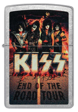 Front shot of KISS Design End of the Road Tour Street Chrome?äó Windproof Lighter.