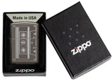 Cassette Tape Black Ice® Windproof Lighter in its packaging