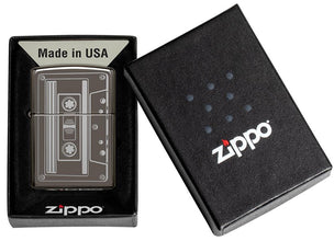 Cassette Tape Black Ice?« Windproof Lighter in its packaging