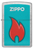 Front view of Zippo Flame Design Windproof Lighter.