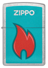 Front view of Zippo Flame Design Windproof Lighter.