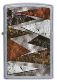 Front view of Patterns Design Street Chrome™ Windproof Lighter.