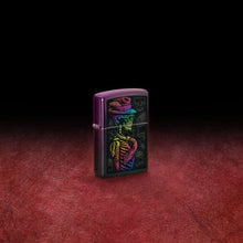 Lifestyle image of Colorful Skull Design Iridescent Windproof Lighter