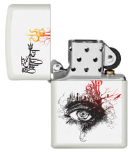 Zippo Shiva's Third Eye White Matte Pocket Lighter