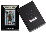 Zippo King of Spade Design Windproof Lighter in its packaging.