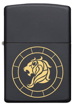 Zippo Leo Zodiac Sign Black Matte Pocket Lighter