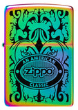 Front view of Zippo American Classic Windproof Lighter.