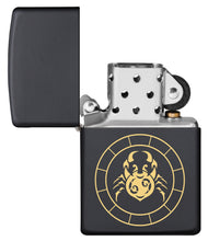 Zippo Cancer Zodiac Sign Black Matte Pocket Lighter