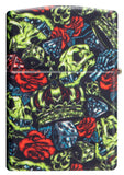 Back view of Skull Crown Glow-In-The-Dark 540 Color Windproof Lighter.