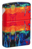 Back shot of Drippy Z Design 540 Color Windproof Lighter standing at a 3/4 angle.