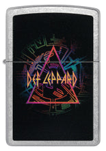 Front shot of Def Leppard Design Street Chrome?äó Windproof Lighter.