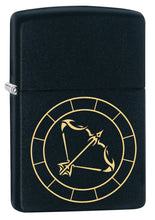 Zippo Sagittarius Zodiac Sign Black Matte Pocket Lighter