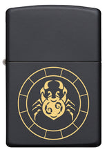 Zippo Cancer Zodiac Sign Black Matte Pocket Lighter