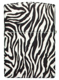 Back shot of Zebra Print Design 540 Color Windproof Lighter.