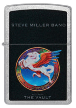 Front shot of Steve Miller Band Welcome to the Vault Design Street Chrome?äó Windproof Lighter.