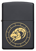 Zippo Capricorn Zodiac Sign Black Matte Pocket Lighter